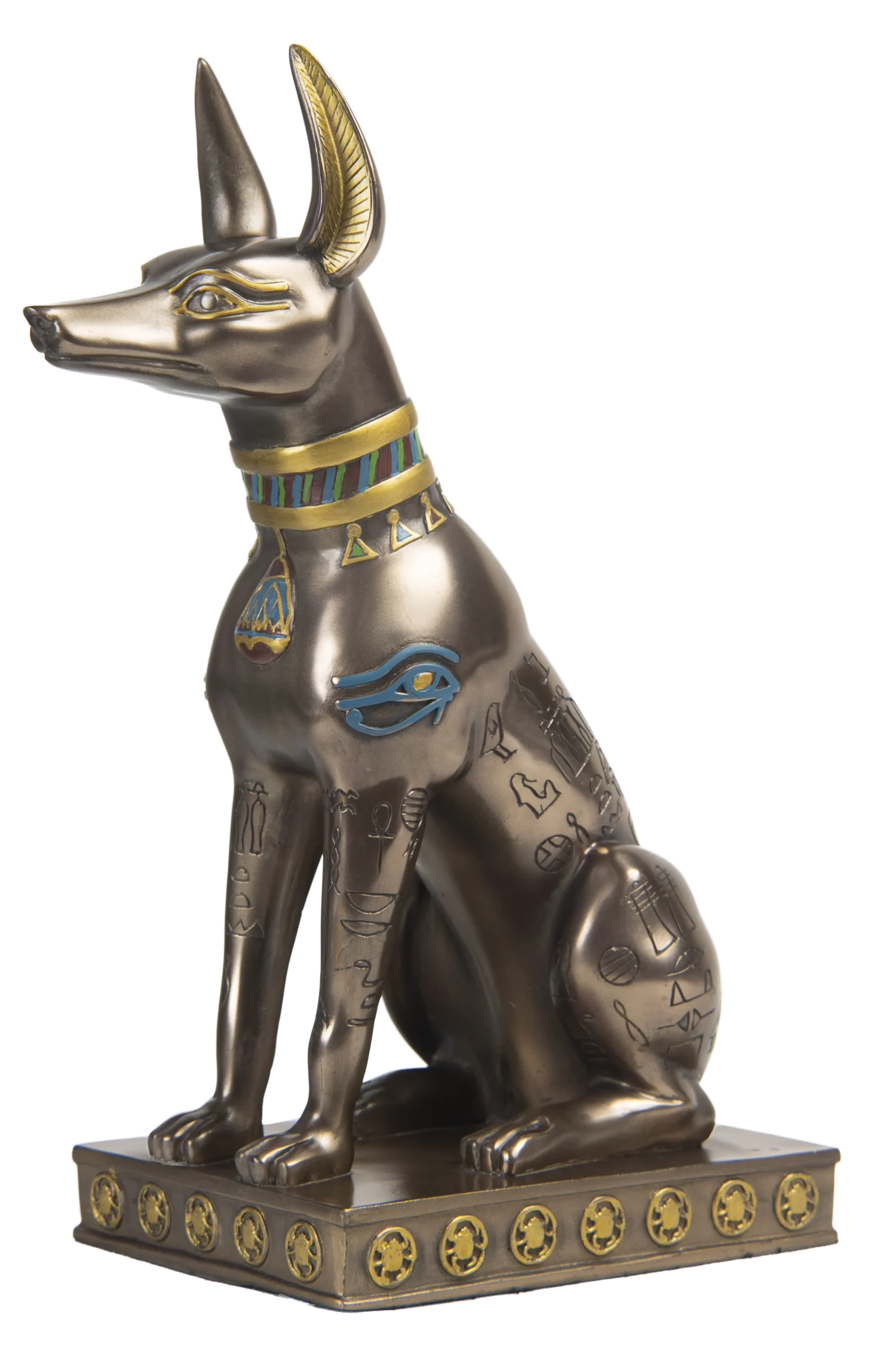 Adorno de pasta de Alabastro, Anubis Chacal