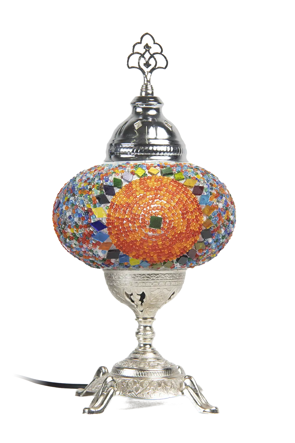 Lámpara de mesa bulbo multicolor