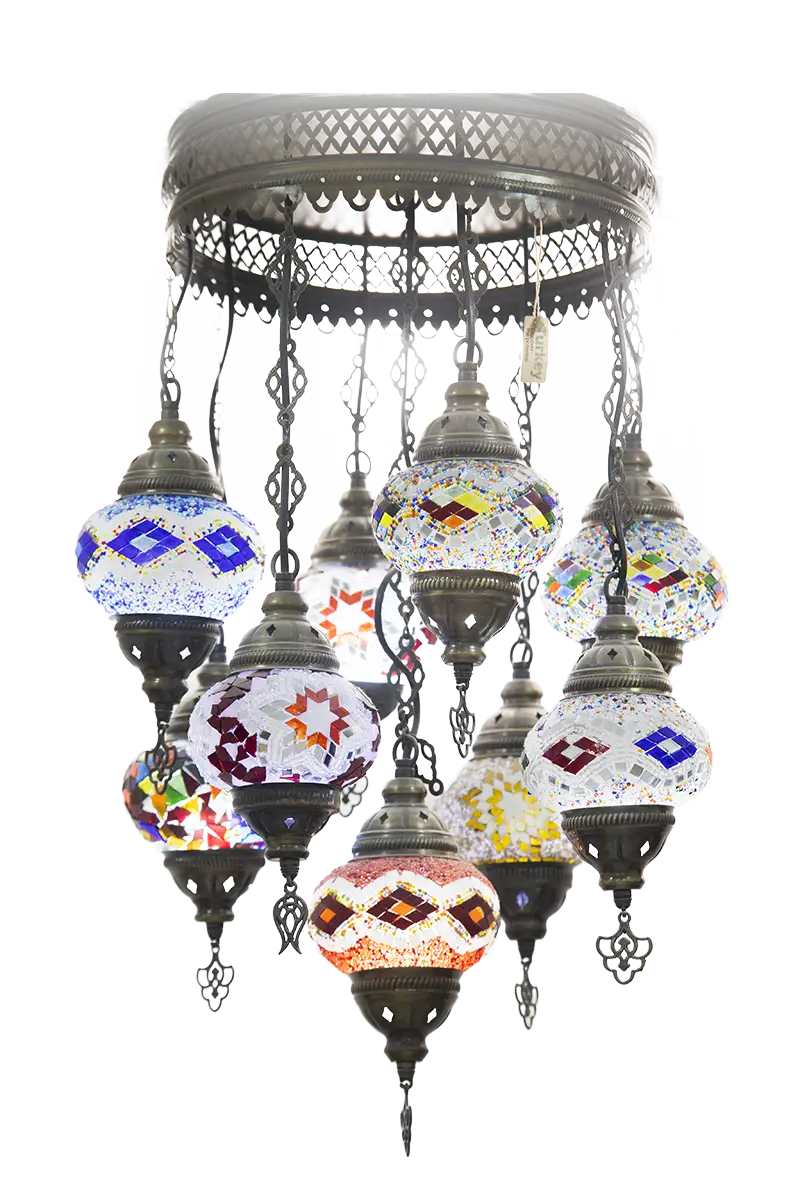 Lámpara de 8 candiles