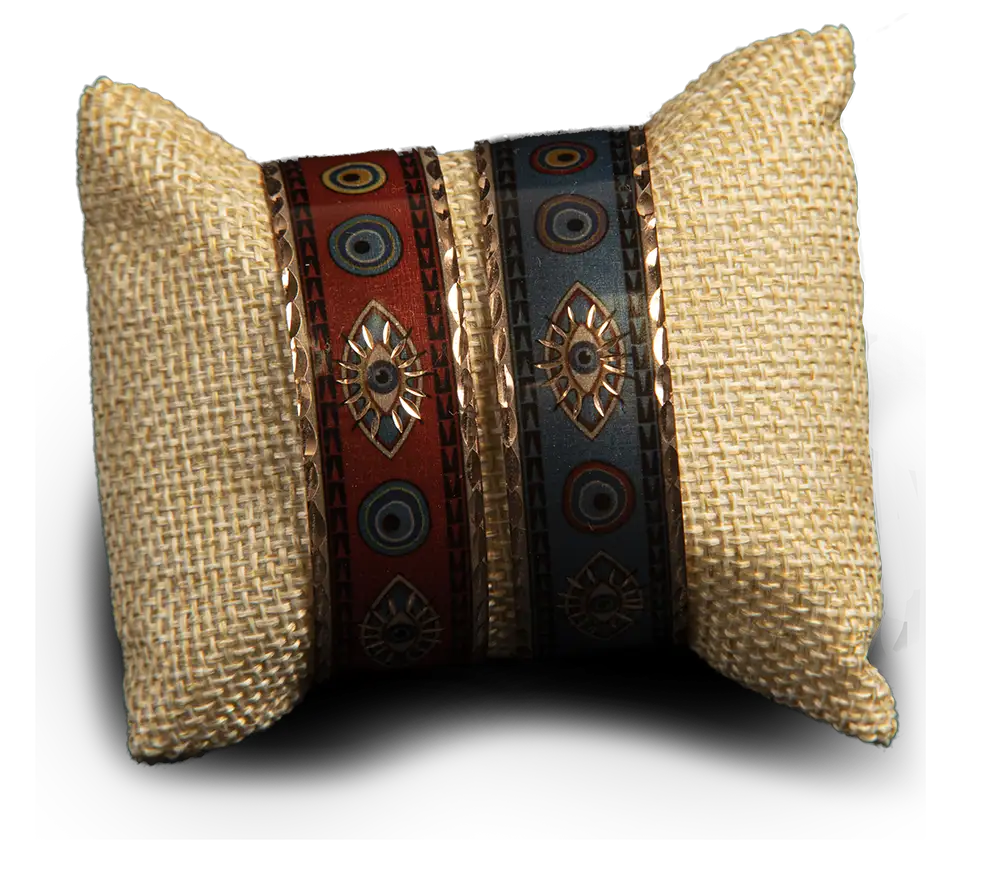 Pulsera de ojo en forma de pétalo con rayos