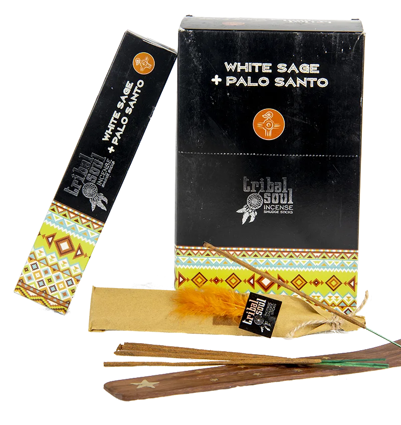 Incienso Tribal Soul Palo Santo y White Sage caja