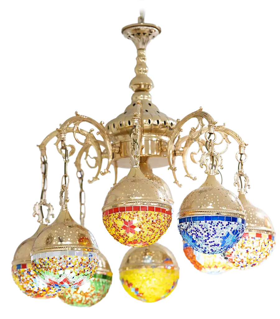 Candelabro Multicolor 7 Candiles