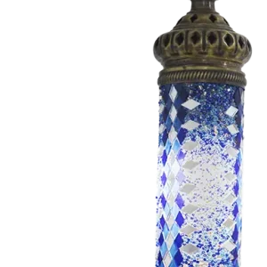 Candil azul para pared