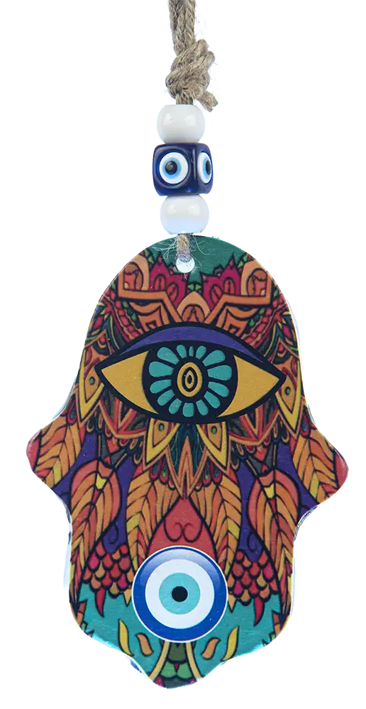 mano de Fátima multicolor