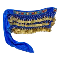 Fajilla belly Dance Color Azul