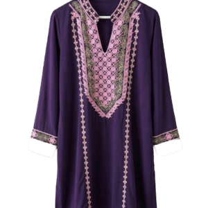 Kurti bordada elegante estilo indo-pakistaní