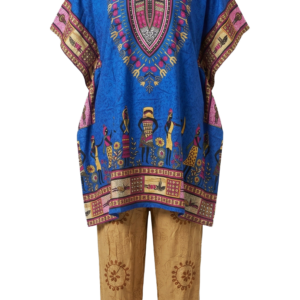 Conjunto kaftan étnico con pantalón (estilo dashiki)