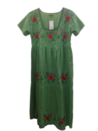 Vestido hindú bordado frontal