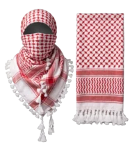 Shemagh (turbante palestino) Rojo y blanco